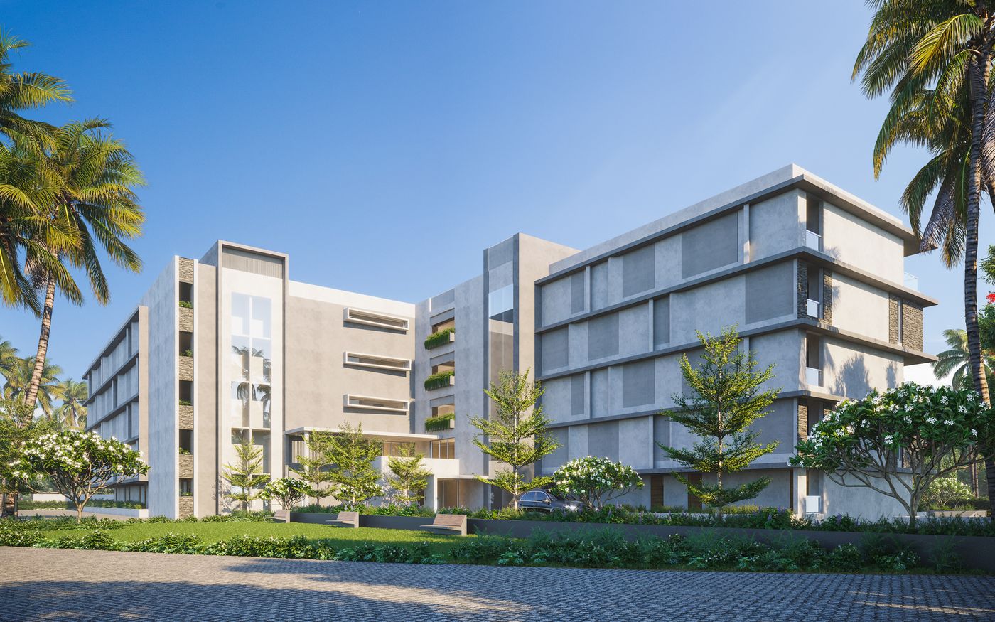 Hotel block · garden side at Thrilllanza